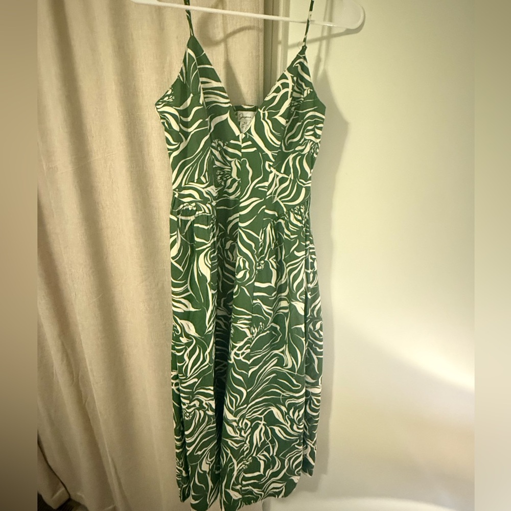 Japna Green and Cream Maxi Dress
